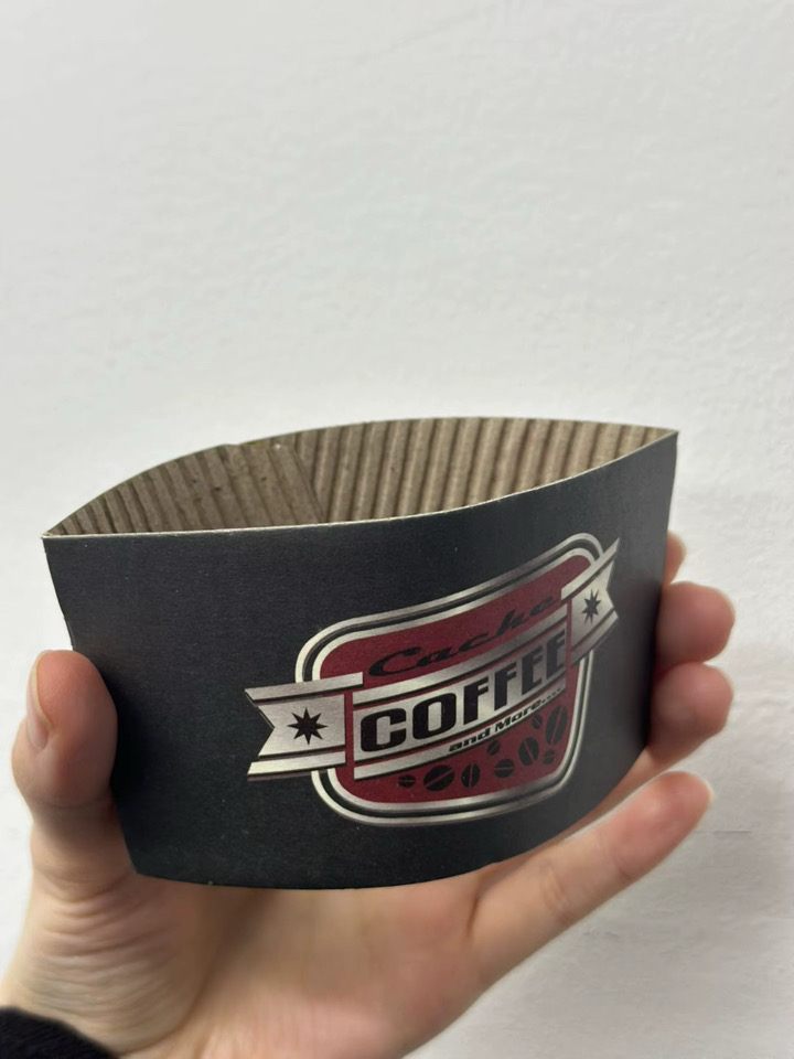 Custom branded coffee sleeve